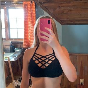 crisscross bikini top!!